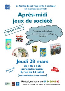 Affiche après-midi jeux