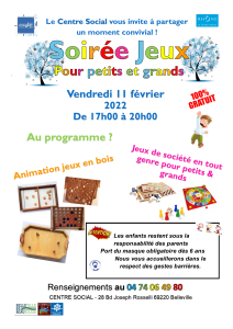 Affiche soirée jeux 11 fév 2022