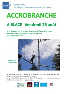 Affiche accrobranche