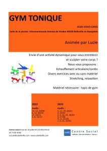 tract Gym Tonique