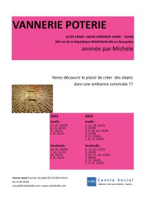 tract Vannerie poterie